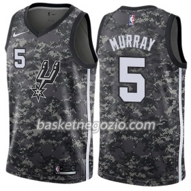 Canotte Uomo San Antonio Spurs Dejounte Murray 5 Nike City Edition Nero Swingman
